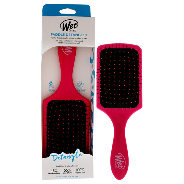 Wet Brush Paddle Detangler Hair Brush - Pink BWR831PINK