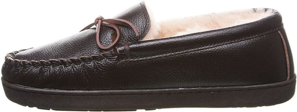 BEARPAW Mens Mach IV Leather Slippers
