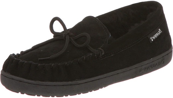 BEARPAW Mens Moc II Wide Sheepskin Suede Slippers