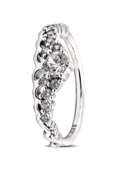 PANDORA Fairy Tale Tiara Wishbone Ring 196226CZ-48