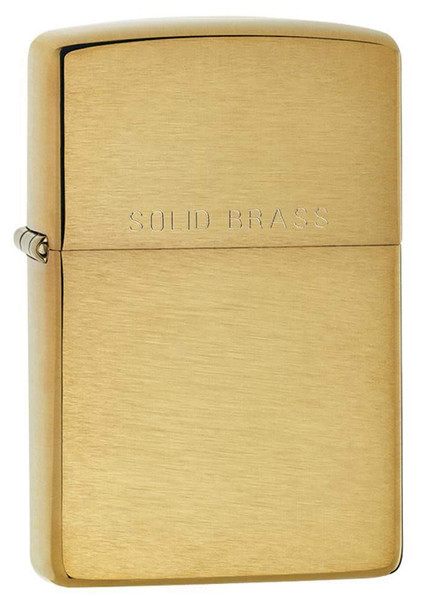 Zippo  Reg Br Fin w Solid Brass Lighter 204