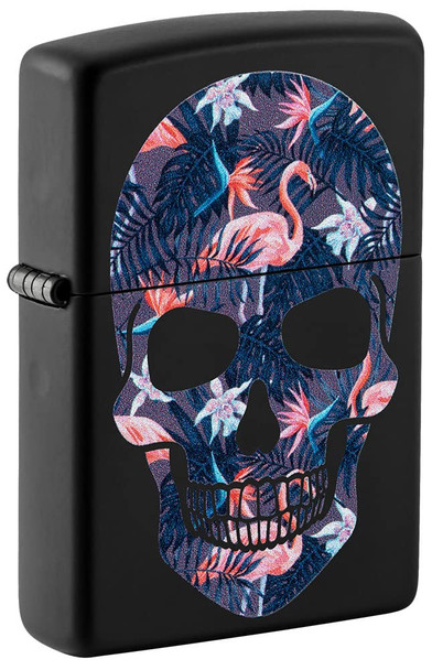 Zippo Flamingo Skull Design Lighter 49771