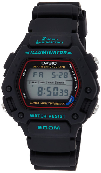 Casio Digital Alarm Chronograph Mens Watch DBC-611-1DF DW-290-1VHDF