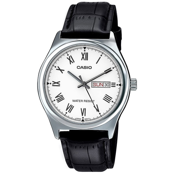 Casio Leather Mens Watch MTP-V006L-7BUDF