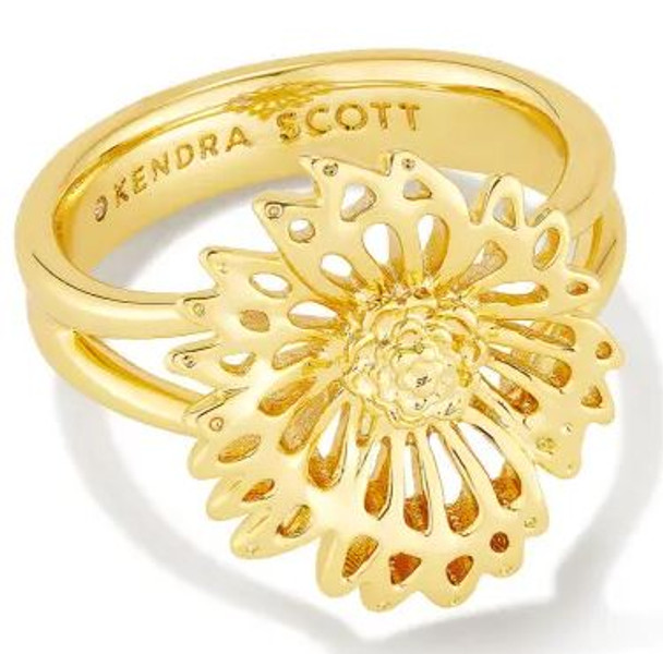 Kendra Scott Brielle Band Ring in Gold Size 7 9608851358
