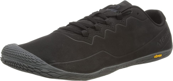 Merrell Mens Vapor Glove 3 Luna Leather Sneaker - Black