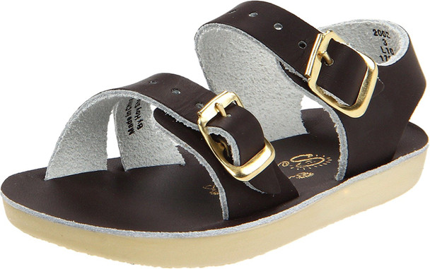 Salt Water Sandals by Hoy Sea Wees - Brown - 3 Infant 2002-BROWN-3