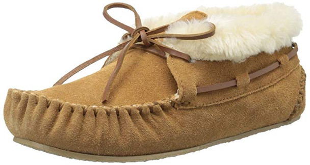 Minnetonka Womens Chrissy Bootie Moccasin Slipper - Cinnamon - Size 9 40031-CINNAMON-9