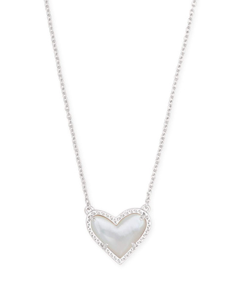 Kendra Scott Ari Heart Gold Pendant Necklace In Iridescent Drusy 4217704864