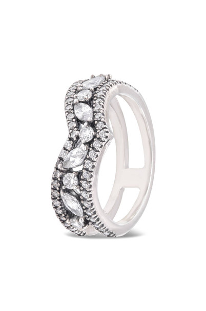 Pandora Sparkling Marquise Double Wishbone Ring - 199095C01-50