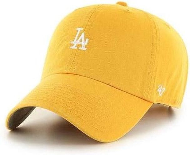 47 Brand Los Angeles Dodgers Base Runner Clean Up Cap - Gold - One Size Fits Most B-BSRNR12GWS-GDB