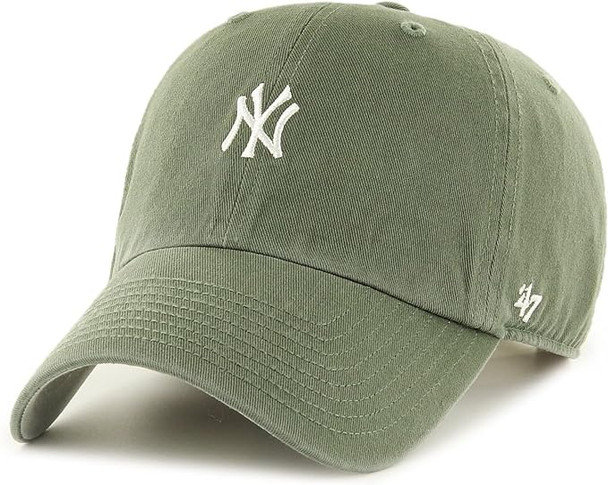 47 Brand New York Yankees Base Runner Clean Up Cap - Moss - One Size B-BSRNR17GWS-MSA