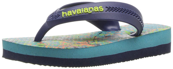 Havaianas Boys Max Trend Sandal Flip Flop - Blue/Navy Blue - 27/28 BR 4132589-245-11/12C
