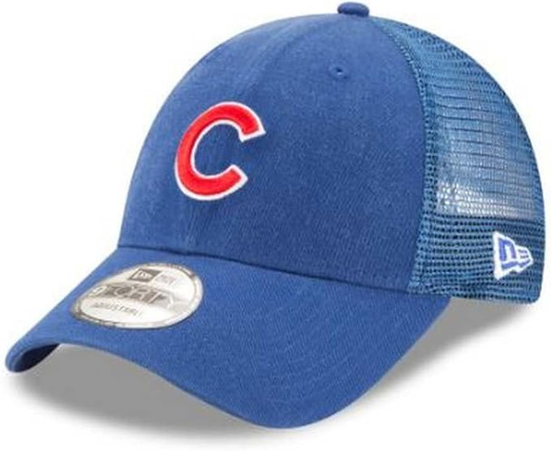 New Era 9Forty MLB Chicago Cubs Trucker Baseball Cap - Adjustable - Blue 11591211