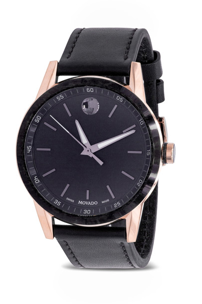 Movado Museum Sport Leather Mens Watch 0607358