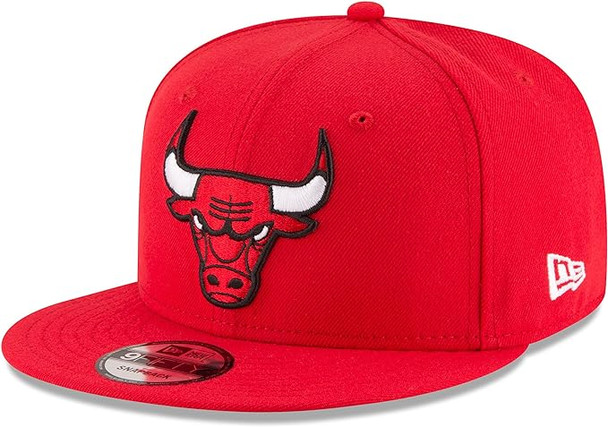 New Era 9Fifty NBA Chicago Bulls Team Color Basic Snapback Cap - Adjustable - Red 70353224