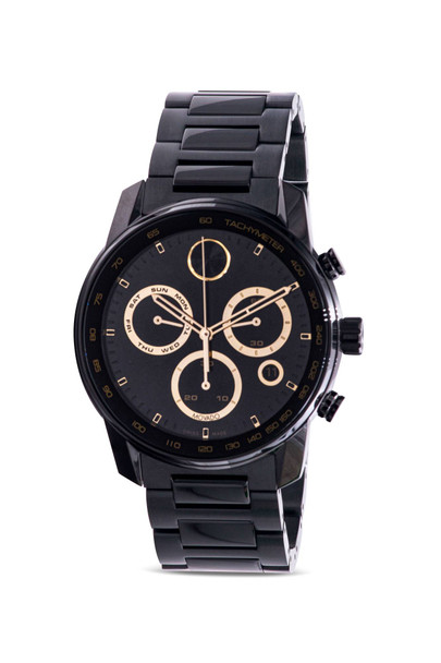 Movado Bold Verso Chronograph Black-Ion Mens Watch 3600906