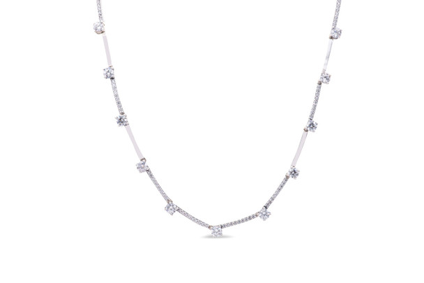 Pandora Sparkling Pave Collier Bars Necklace 390059C01-45