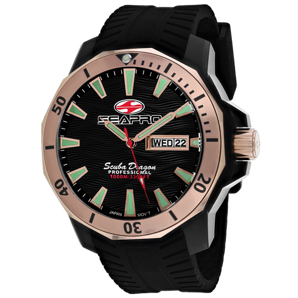 Seapro Scuba Dragon Diver Limited Edition 1000 Meters Mens Watch SP8323