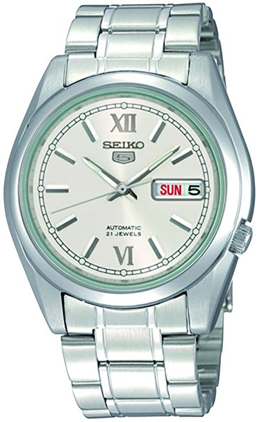 Seiko Series 5 Automatic Silver Dial Mens Watch SNKL51