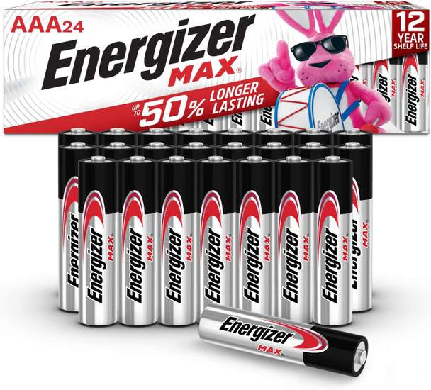 Energizer AAA Batteries - Max Triple A Max Battery Alkaline - 24 Count E92AAA24