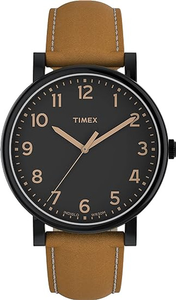 Timex Originals Brown Leather Mens Watch T2N677