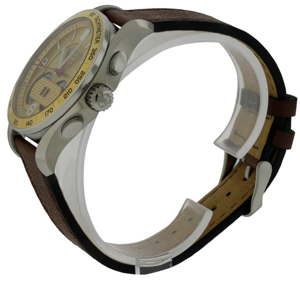 Swiss Army Victorinox Chronograph Leather Mens Watch 241617