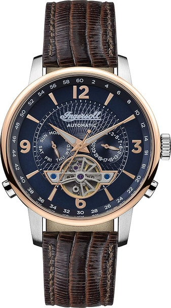 Ingersoll Mens Classic Automatic Leather Watch I00703 I00703B