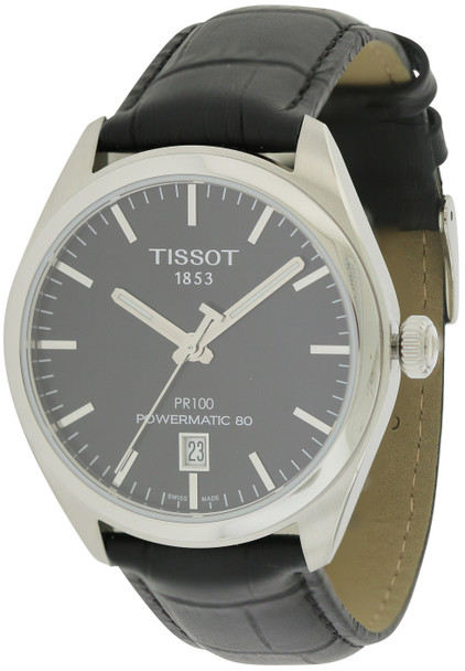 Tissot PR100 Automatic Leather Mens Watch T1014071605100