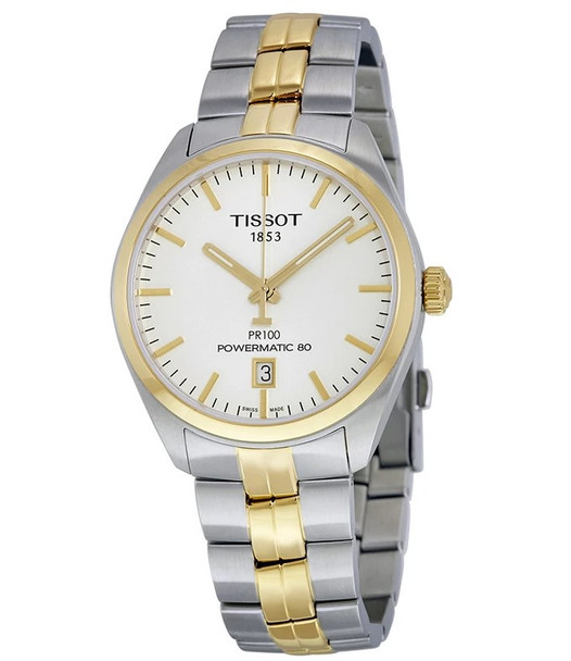 Tissot PR100 Two-Tone Automatic Mens Watch T1014072203100