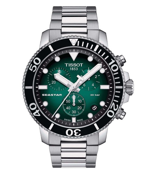 Tissot Seastar 1000 Chronograph Stainless Steel Mens Watch T1204171109101