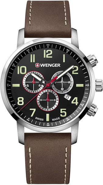 Wenger Sport Leather Mens Watch 01.1543.103