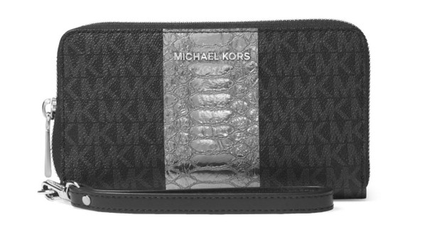 Michael Kors Money Pieces Travel Continental Wristlet - Black - 32F7SFDE4B-001