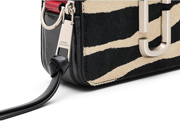 Marc Jacobs The Zebra Haircalf Snapshot Bag - Black/White