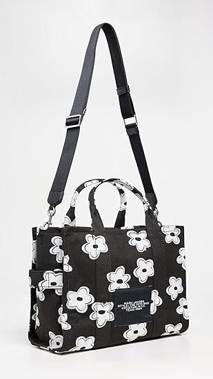 Marc Jacobs The Daisy Canvas Medium Tote Bag - Black/White