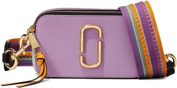 Marc Jacobs Snapshot Color-Blocked Crossbody Bag - Regal Orchid