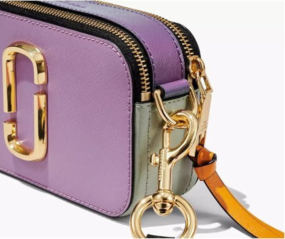 Marc Jacobs Snapshot Color-Blocked Crossbody Bag - Regal Orchid