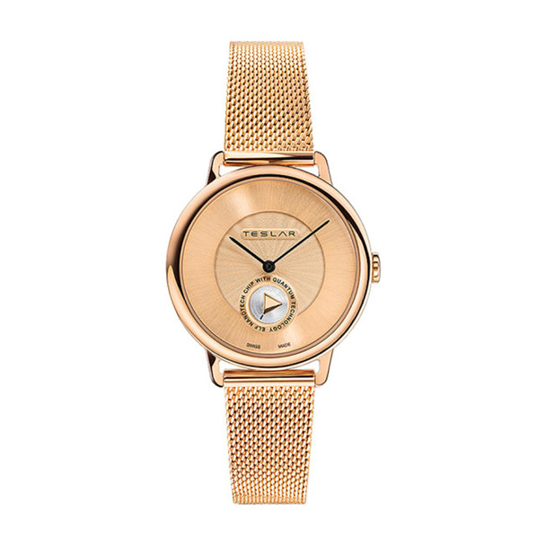 Teslar Re Balance T-1 Rose Gold-Tone Ladies Watch 19 WTTK005