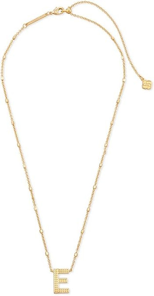 Kendra Scott Letter E Pendant Necklace - Gold Metal 9608800273