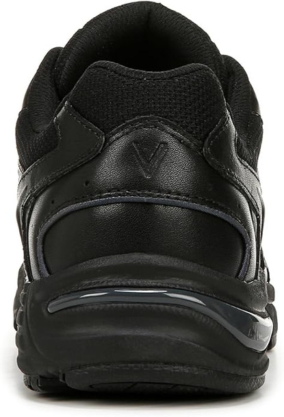 Vionic Womens 23Walk 2.0 Sneaker - Black Char Leather Mesh