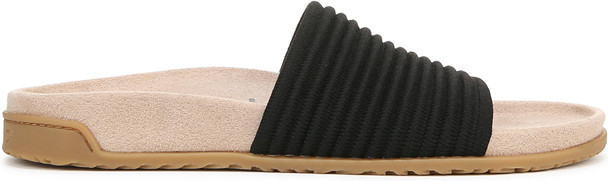 Vionic Womens Evie Knit Slide Sandal - Black