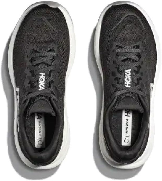 Hoka Womens Rincon 4 Running Shoes - Black/White