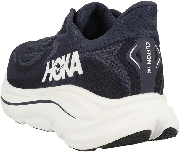 Hoka One Mens Clifton 10 Road Running Shoes - Navy/White