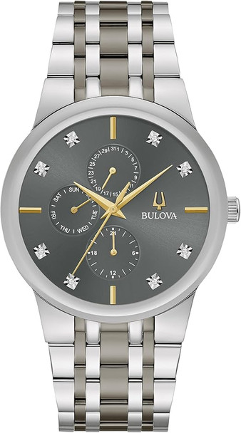 Bulova Modern Diamond Two-Tone Mens Watch 98D186