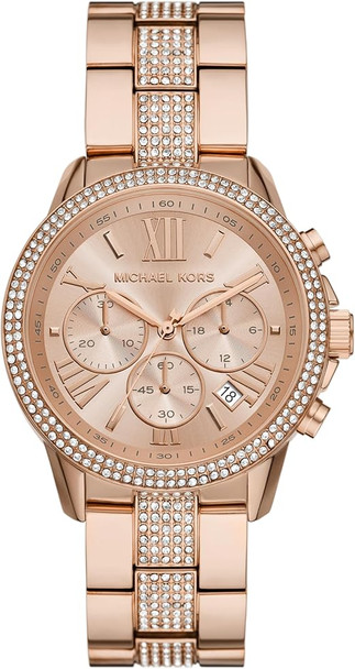 Michael Kors Oversized Brynn Pave Rose Gold-Tone Ladies Watch MK7505