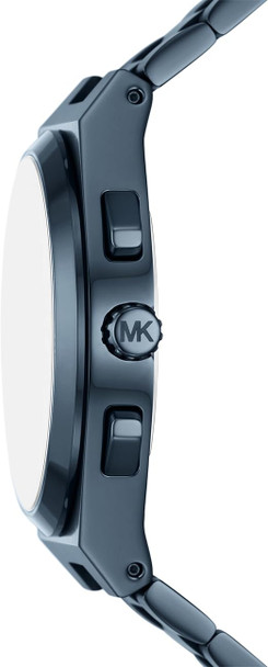 Michael Kors Lennox Chronograph Blue Stainless Steel Mens Watch MK9147