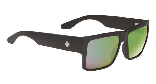 SPY Optic Cyrus HD Plus Bronze Polar with Green Spectra Square Sunglasses 673180374861