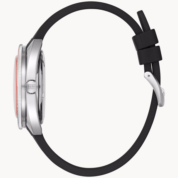 Bulova Oceanographer Automatic Rubber Mens Watch 96B350