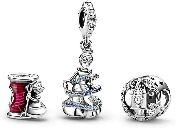 Pandora Disney Sterling Silver Cinderella Winter 2020 Charm Gift Set B801427