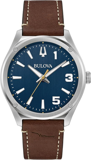 Bulova Marc Anthony Sport Leather Mens Watch 96A313